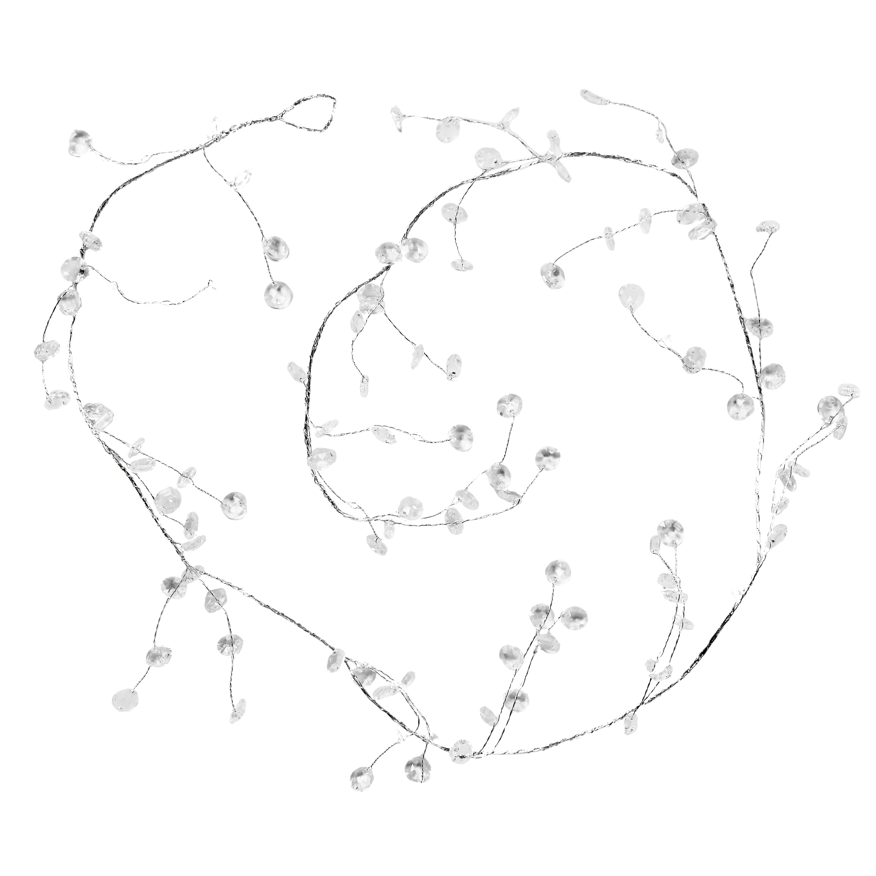 Christmas garland with crystals